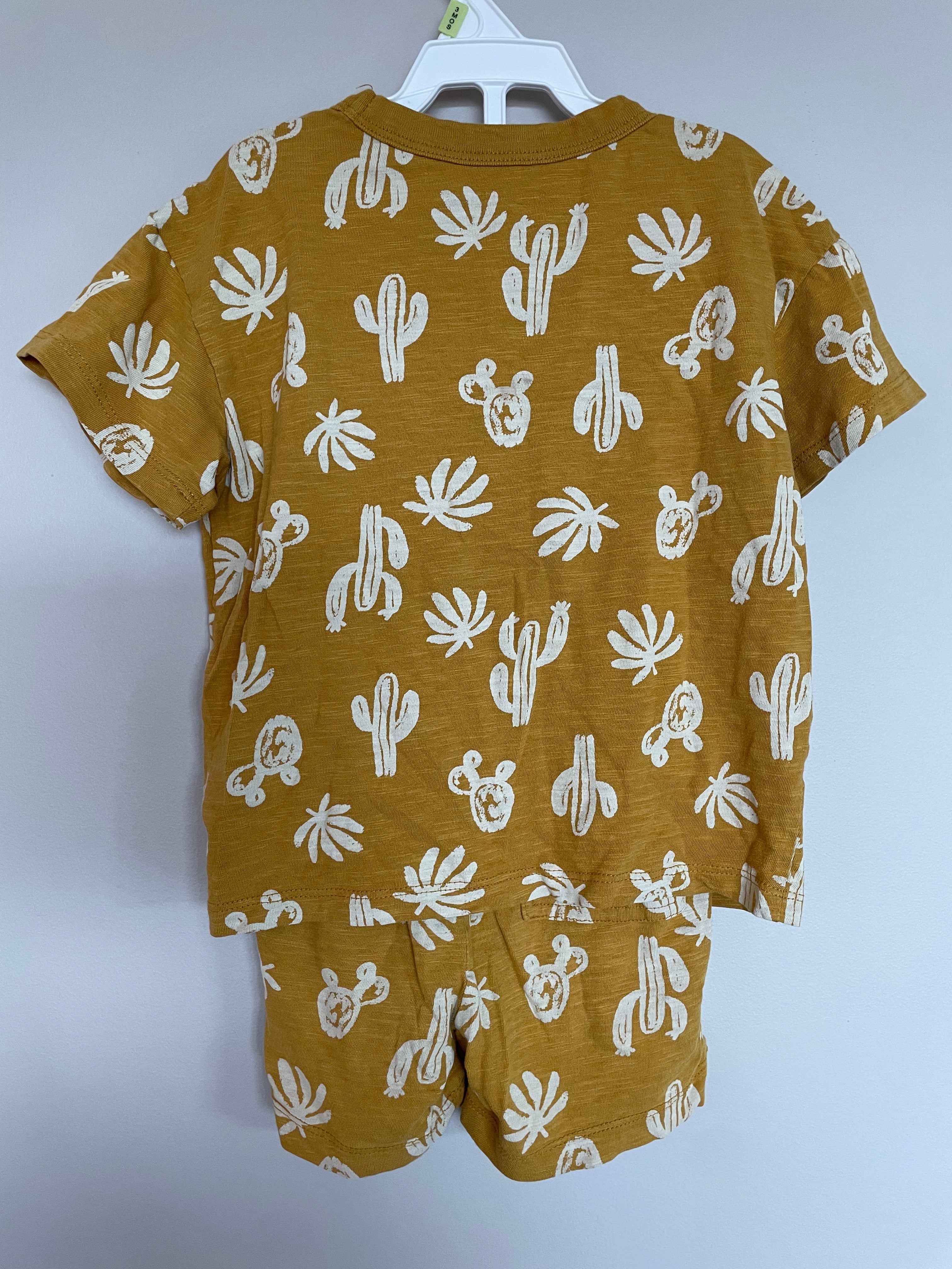 Joe Fresh Set Mustard with Cacti | 3T