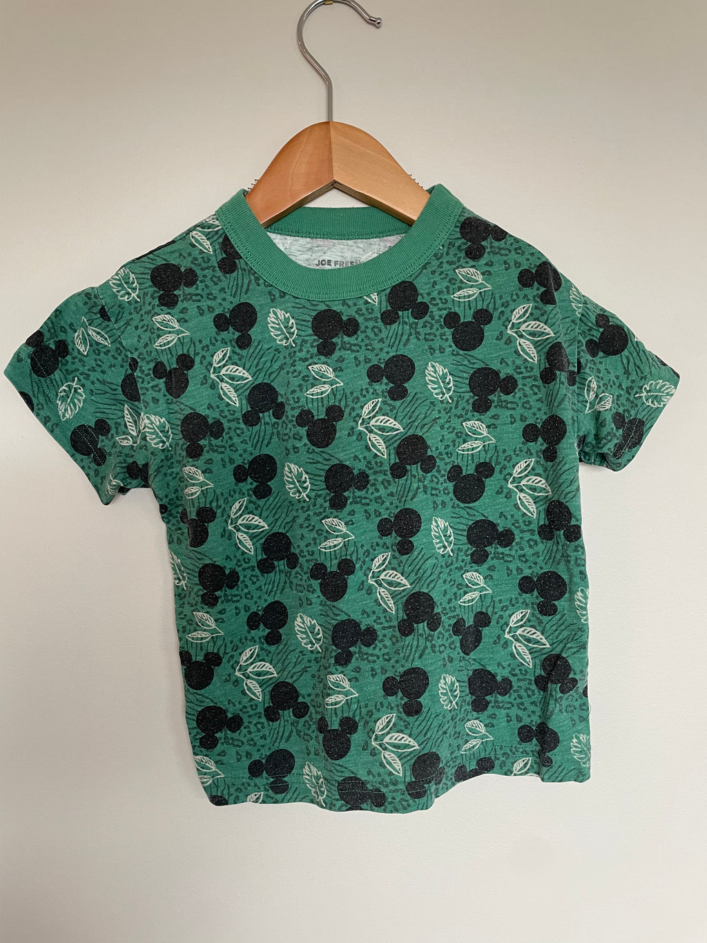 Joe Fresh Mickey Green T-Shirt | 2T