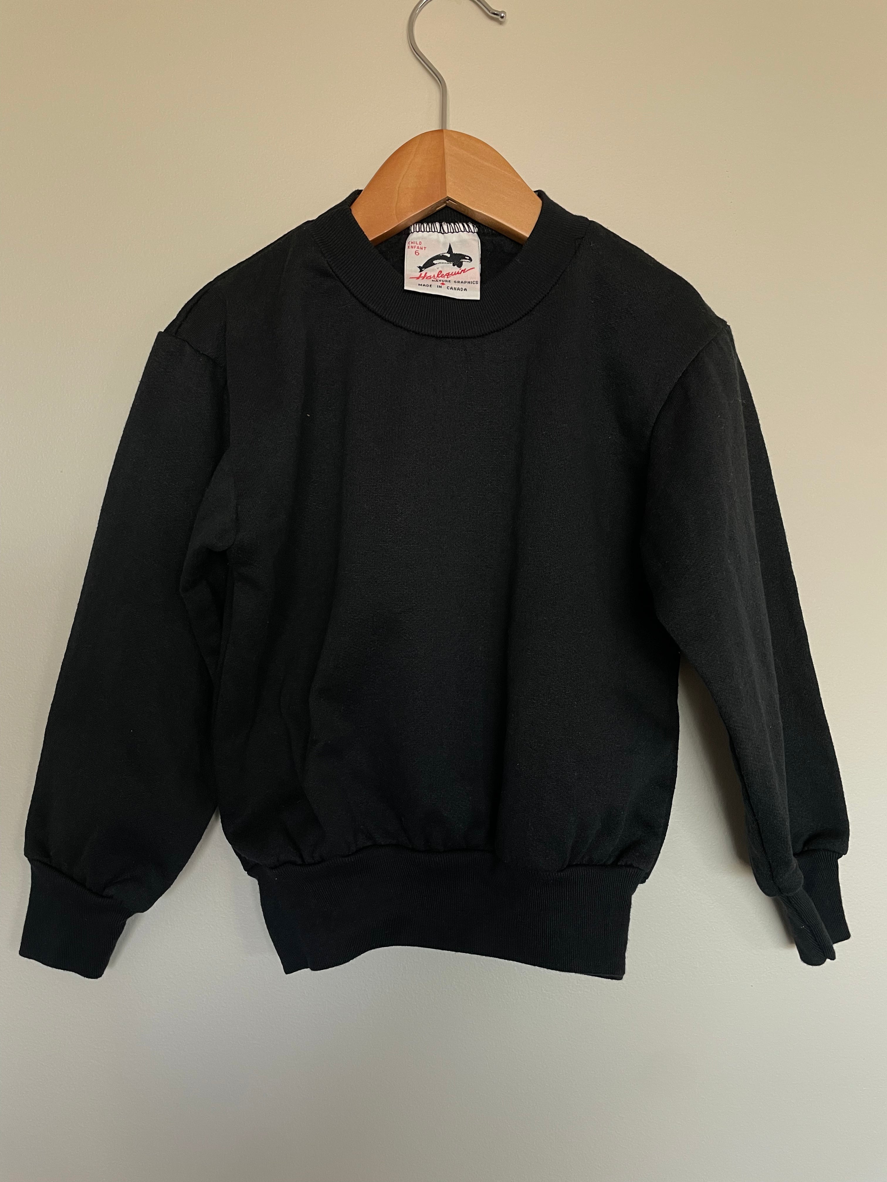 Vintage Harlequin Black Crewneck | 2T