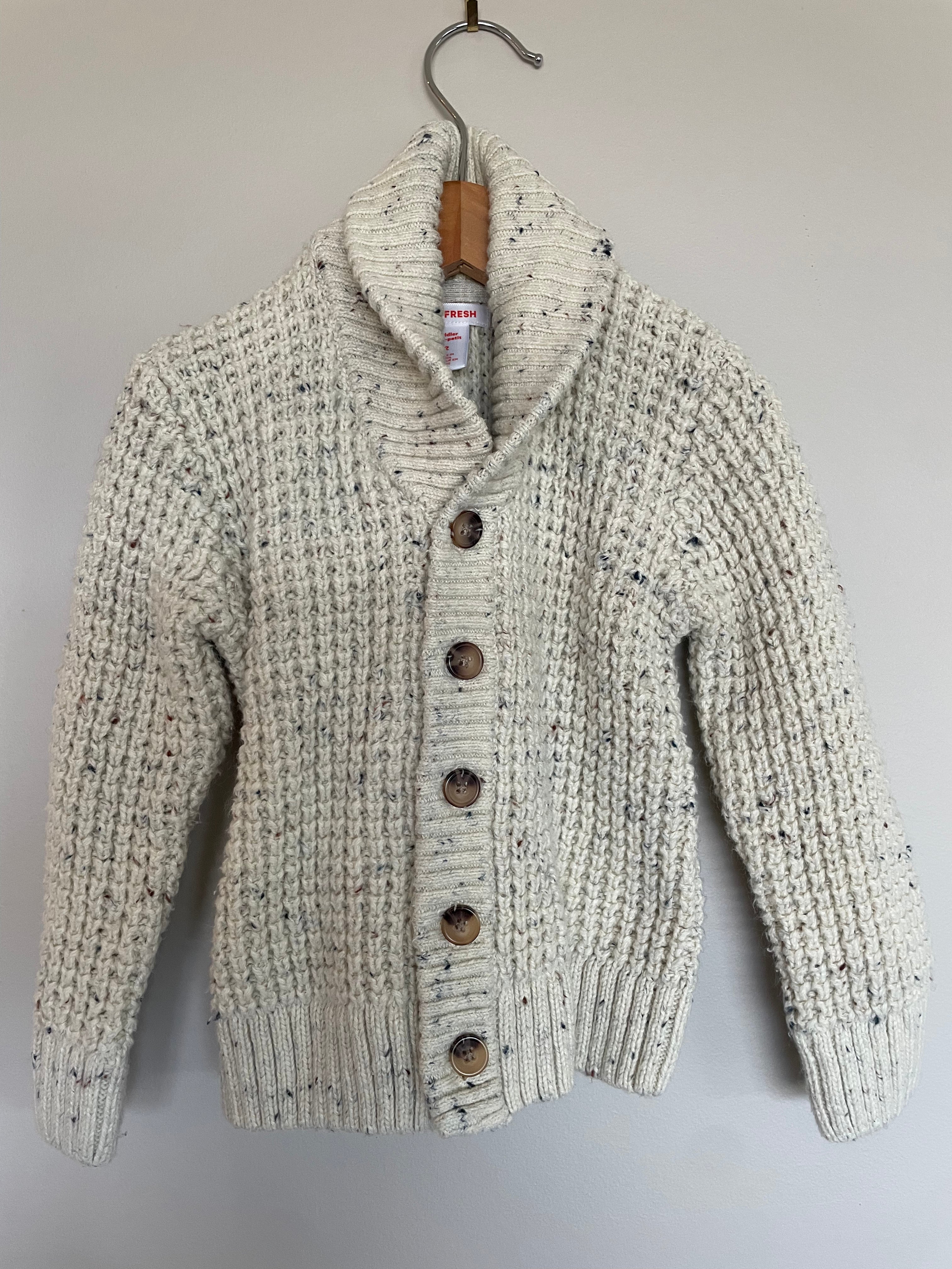 Joe Fresh Cream Knit Cardigan | 2T