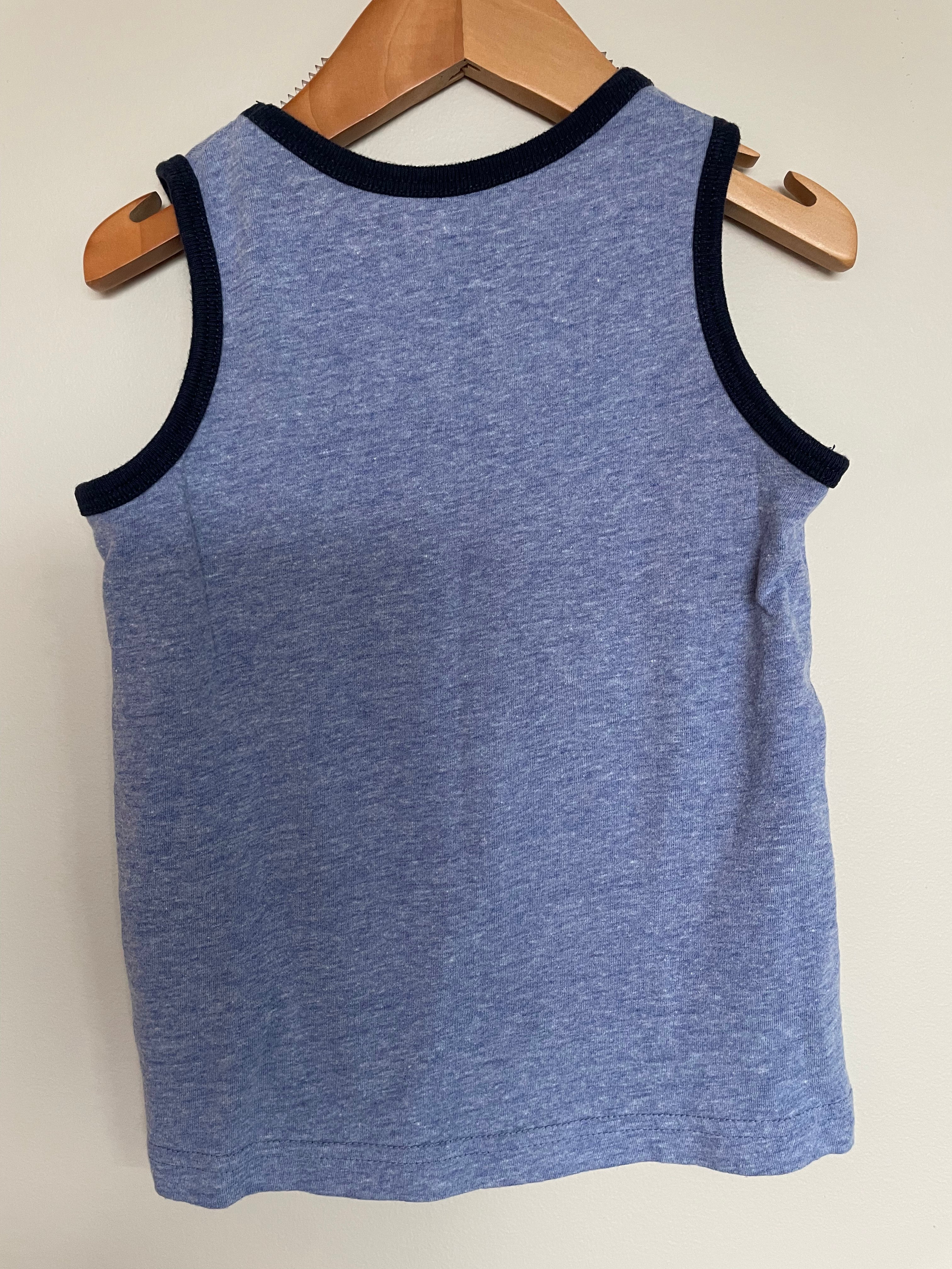 Blue Sleeveless Shirt | 2T