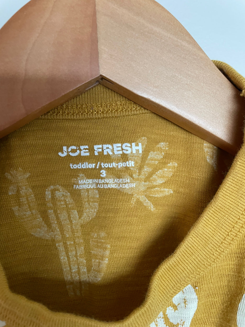 Joe Fresh Set Mustard with Cacti | 3T