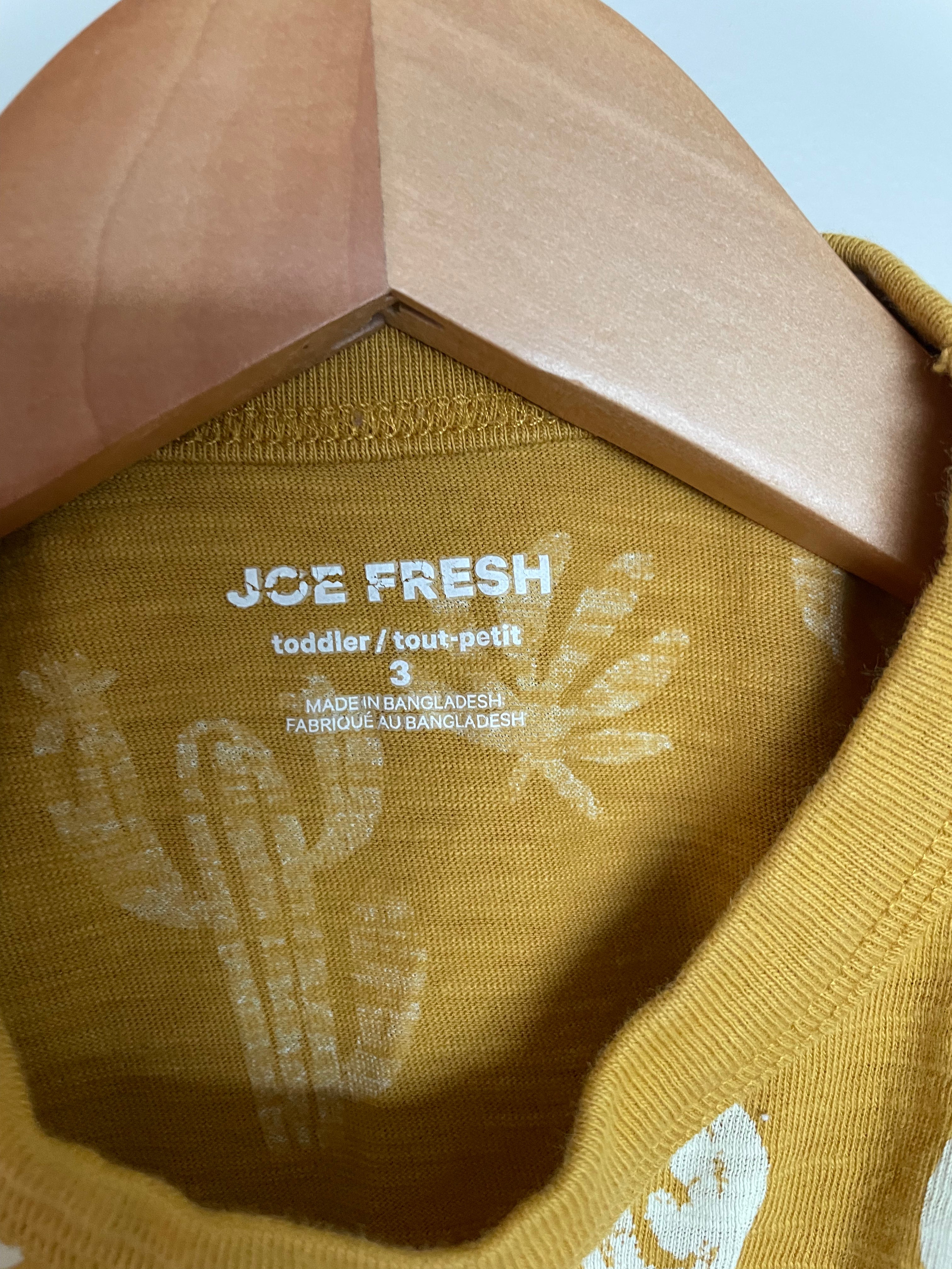 Joe Fresh Set Mustard with Cacti | 3T
