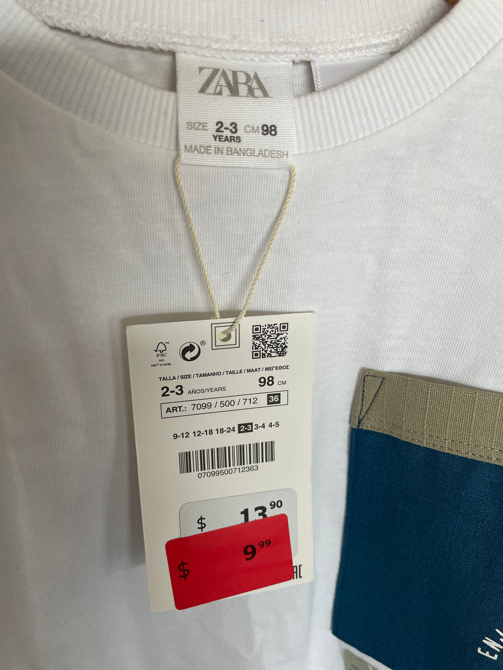 Zara White Longsleeve | 3T