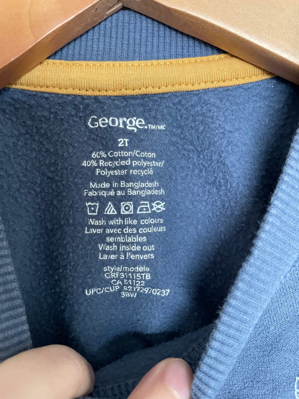 George Blue Crewneck with sneakers | 2T