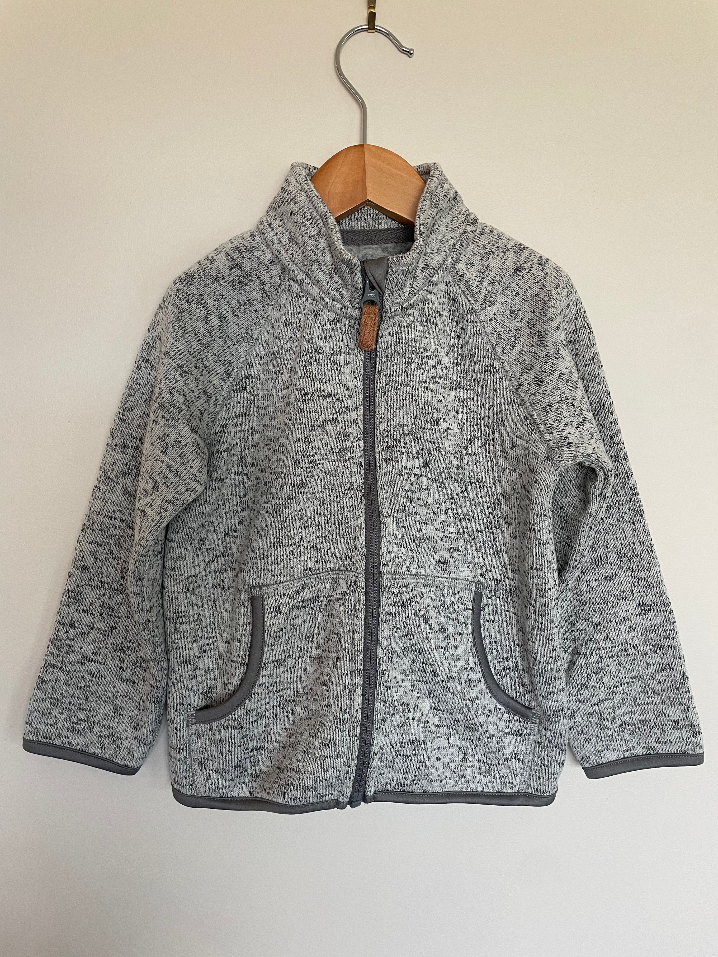 George Heather Grey Zip-Up | 4T