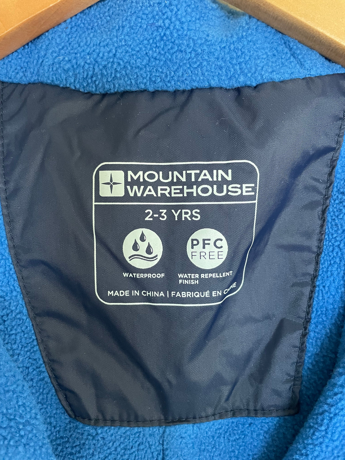 Mountain Warehouse Blue Fleece-Lined Rain Suit | 2-3T