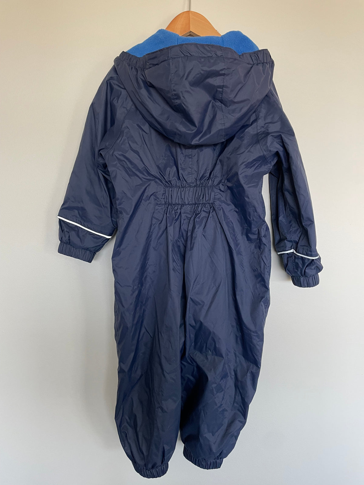 Mountain Warehouse Blue Fleece-Lined Rain Suit | 2-3T