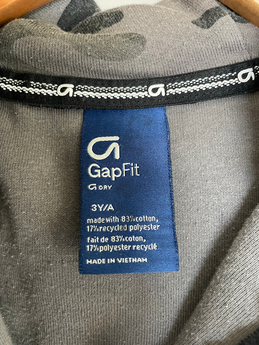 GAP Grey Camo Zip-Up | 3T