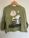 Zara Snoopy Green Long sleeve Shirt | 24M