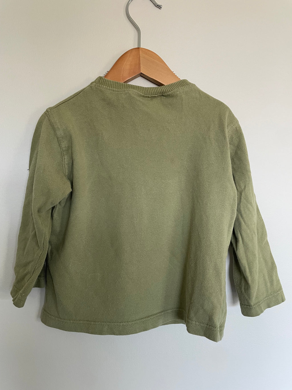 Zara Snoopy Green Long sleeve Shirt | 24M