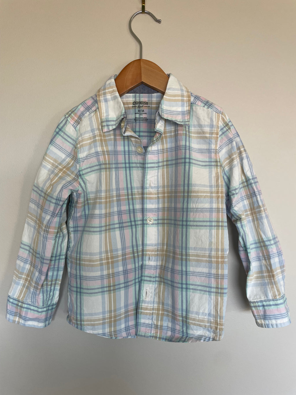 OshKosh Plaid Button-Up | 3T