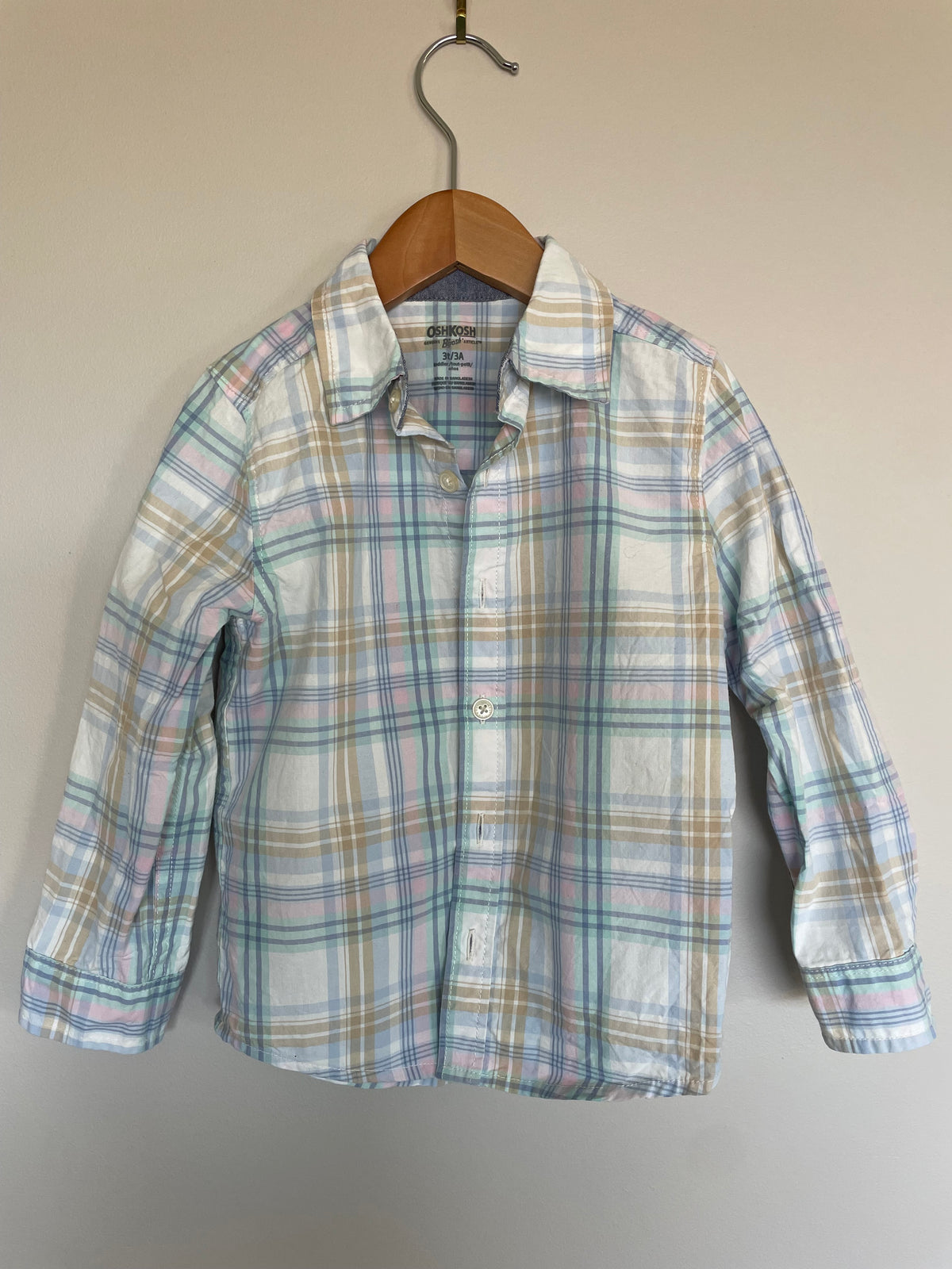 OshKosh Plaid Button-Up | 3T