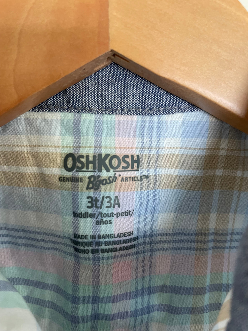 OshKosh Plaid Button-Up | 3T