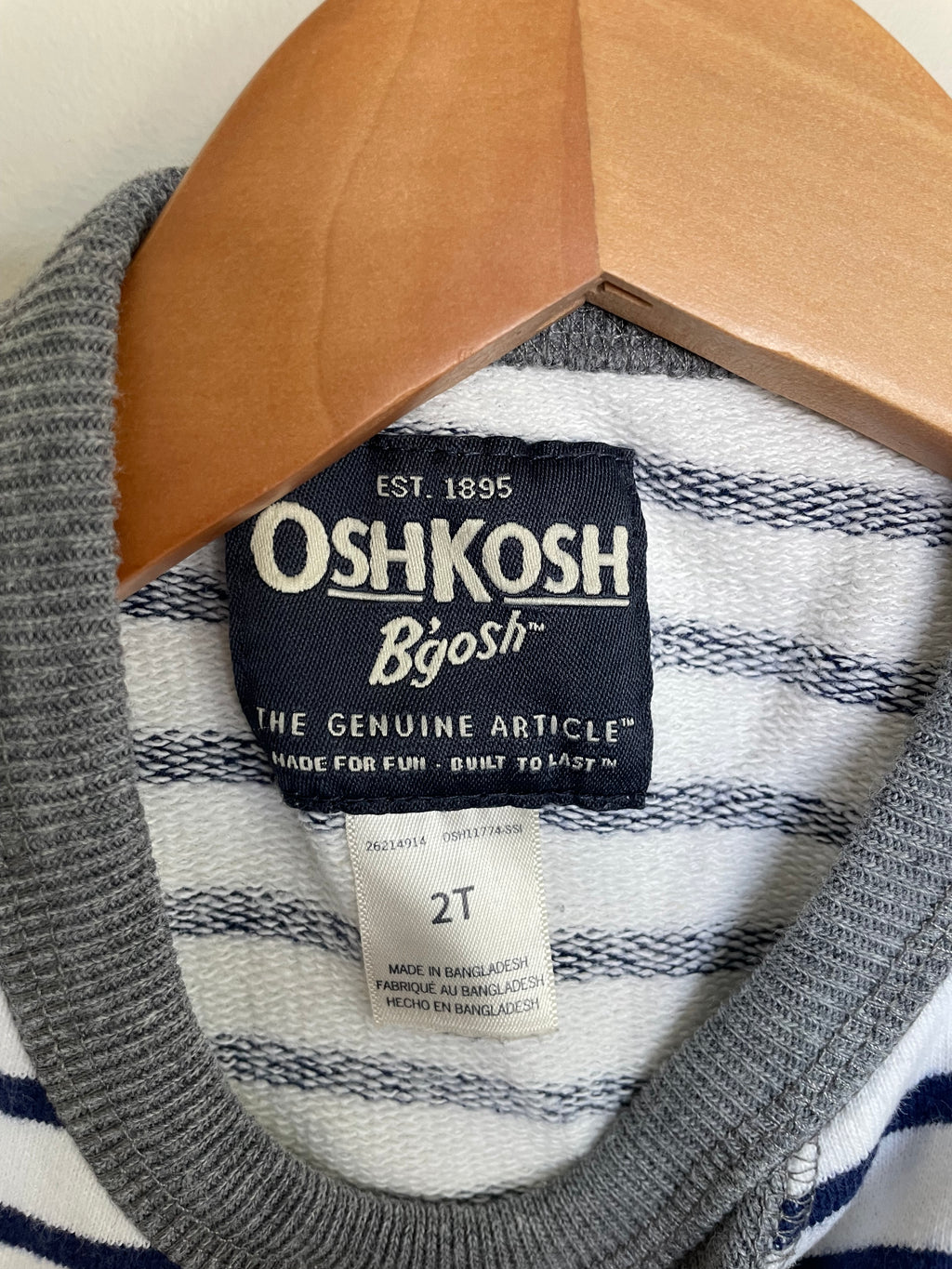 OshKosh Crewneck Striped Sweater | 2T