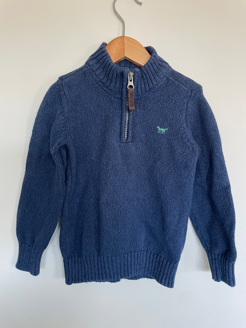 Carter's 1/4 Zip Navy Knit | 2T