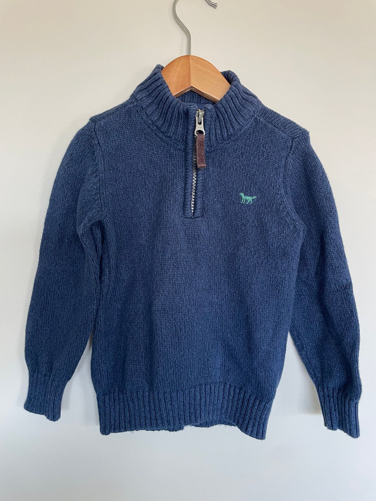 Carter's 1/4 Zip Navy Knit | 2T