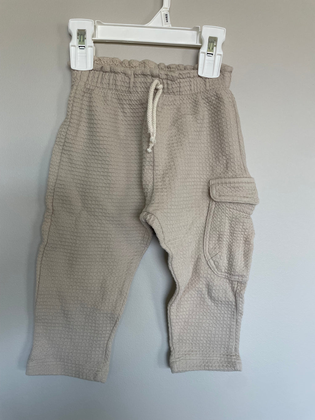 Zara Beige Waffle Pants | 18-24M