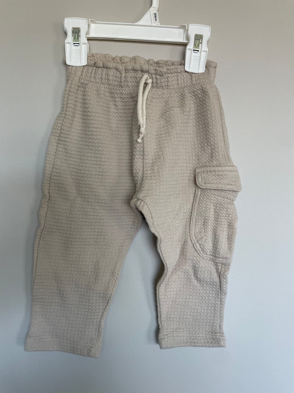 Zara Beige Waffle Pants | 18-24M