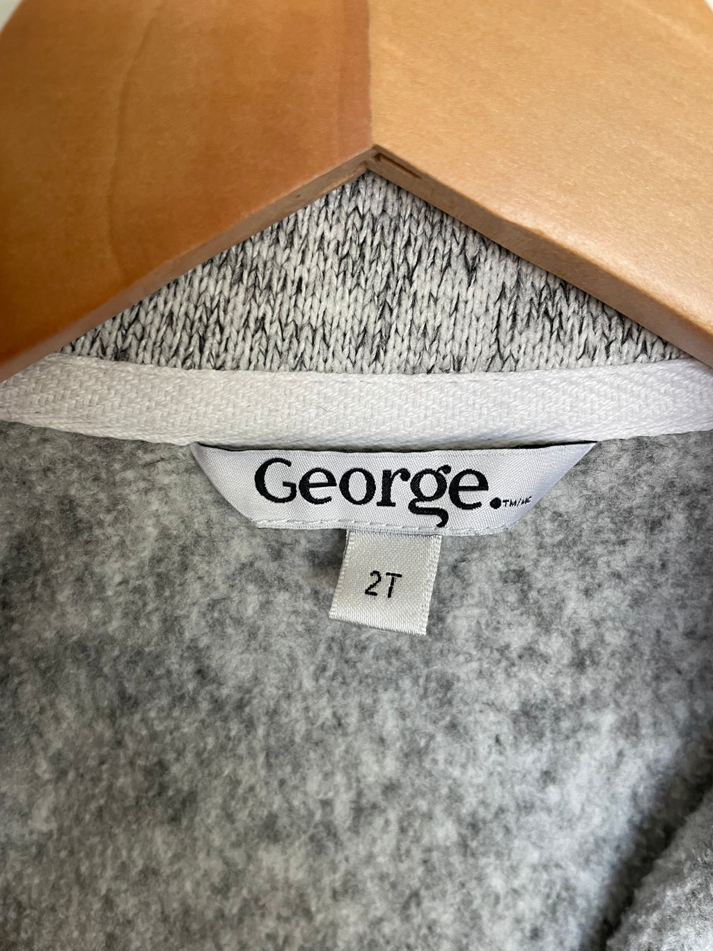 George Heather Grey Zip Up | 2T