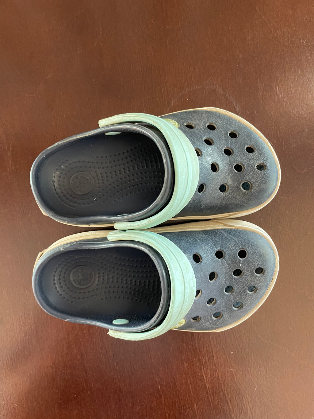 Navy Crocs Size 8