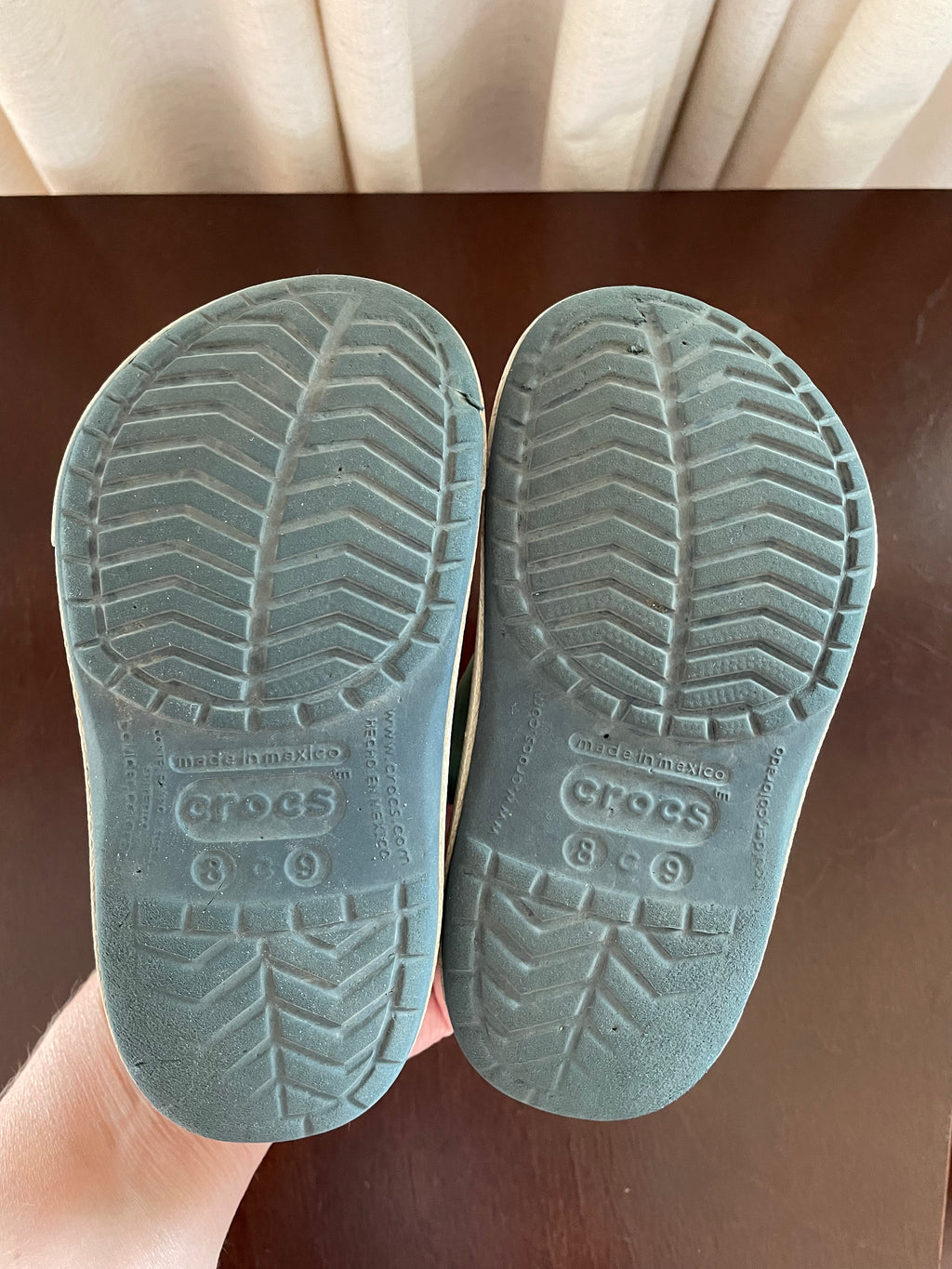 Navy Crocs Size 8