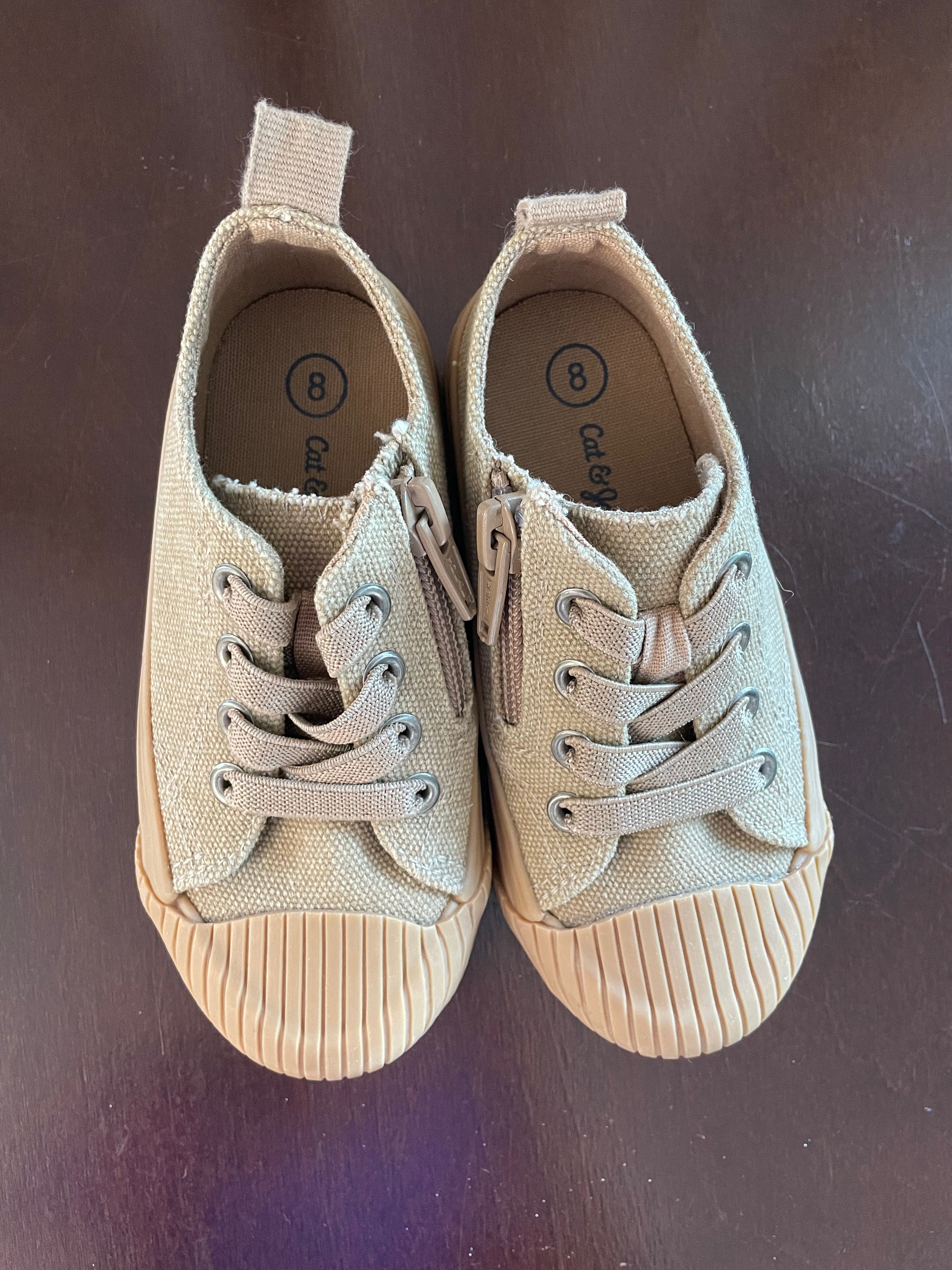 Cat & Jack Brown Sneakers Size 8