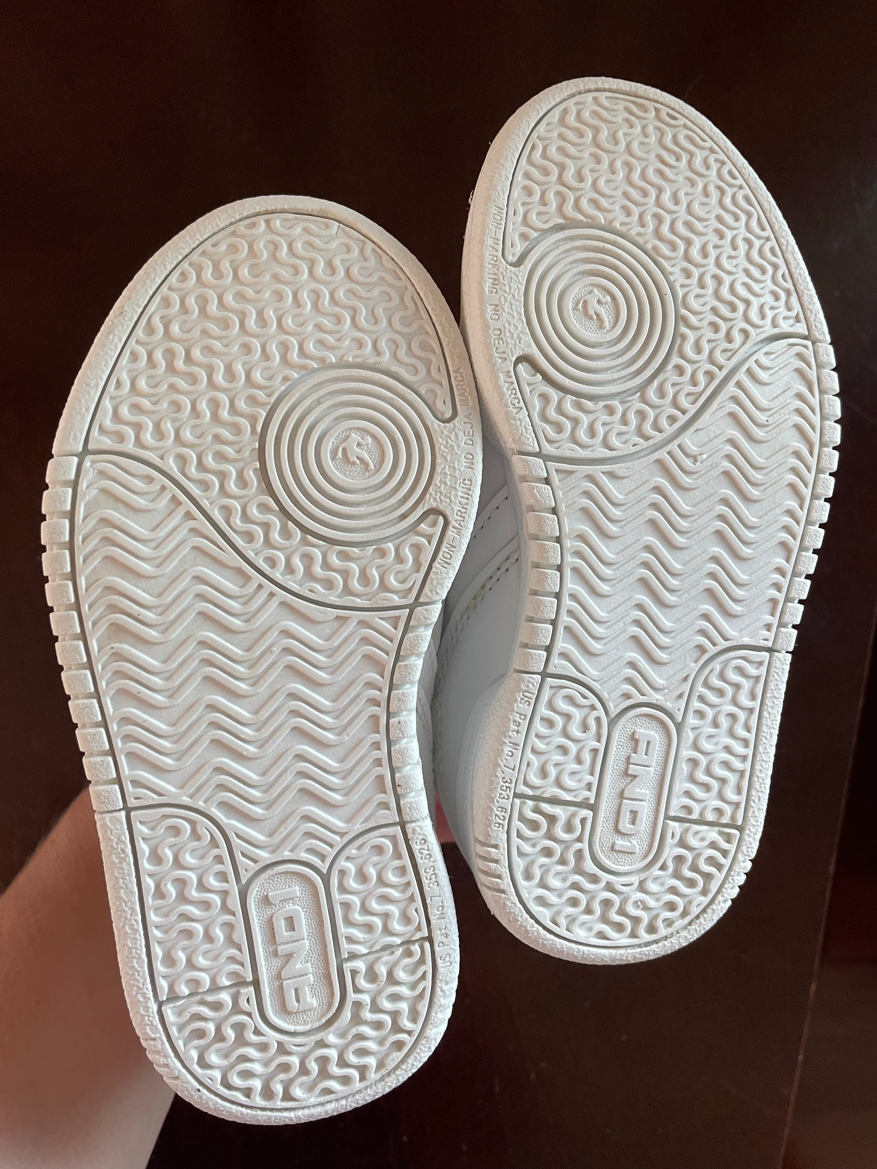 And1 White Sneakers Size 8
