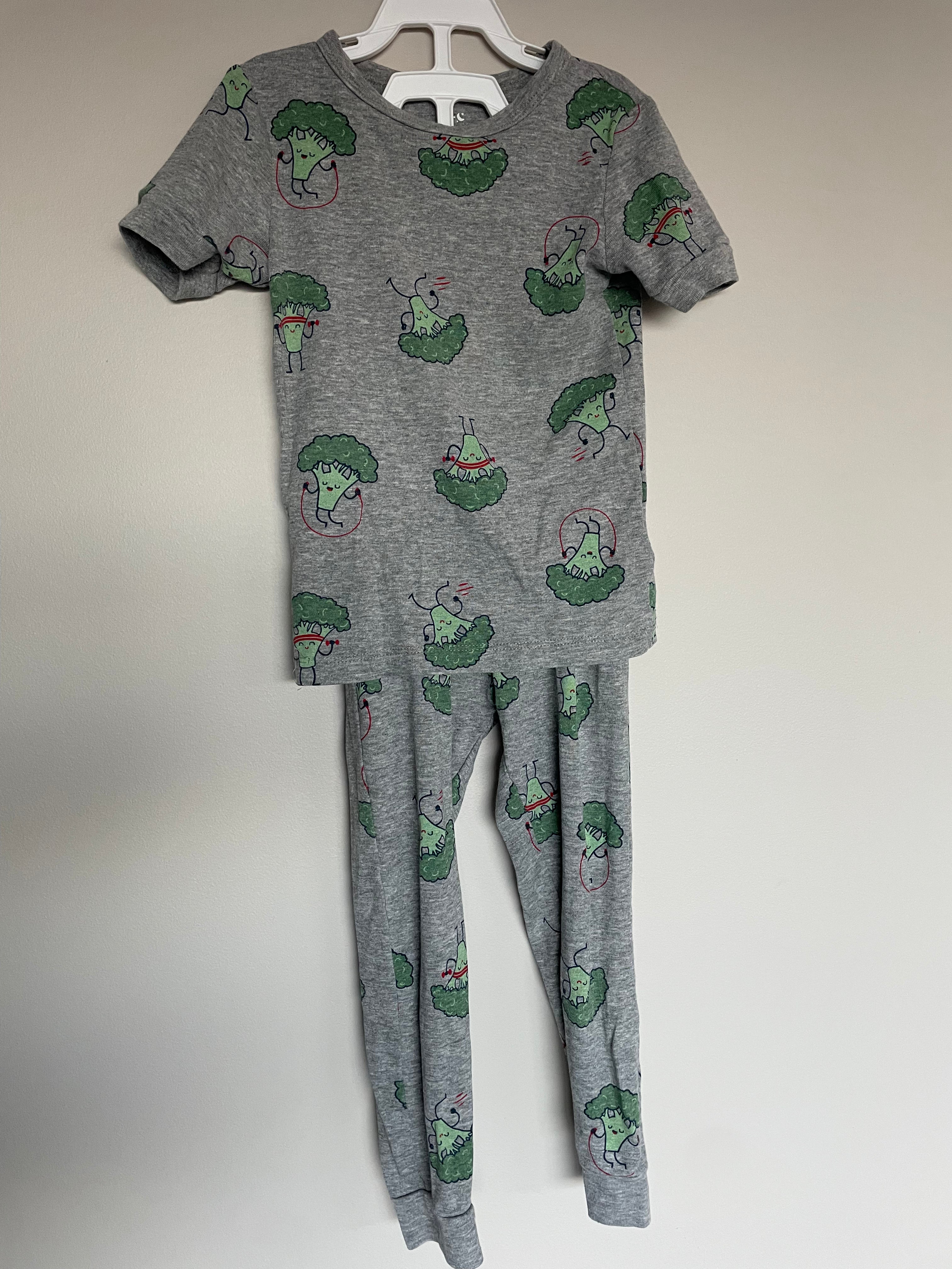 Joe Fresh Broccoli Pajamas |4T