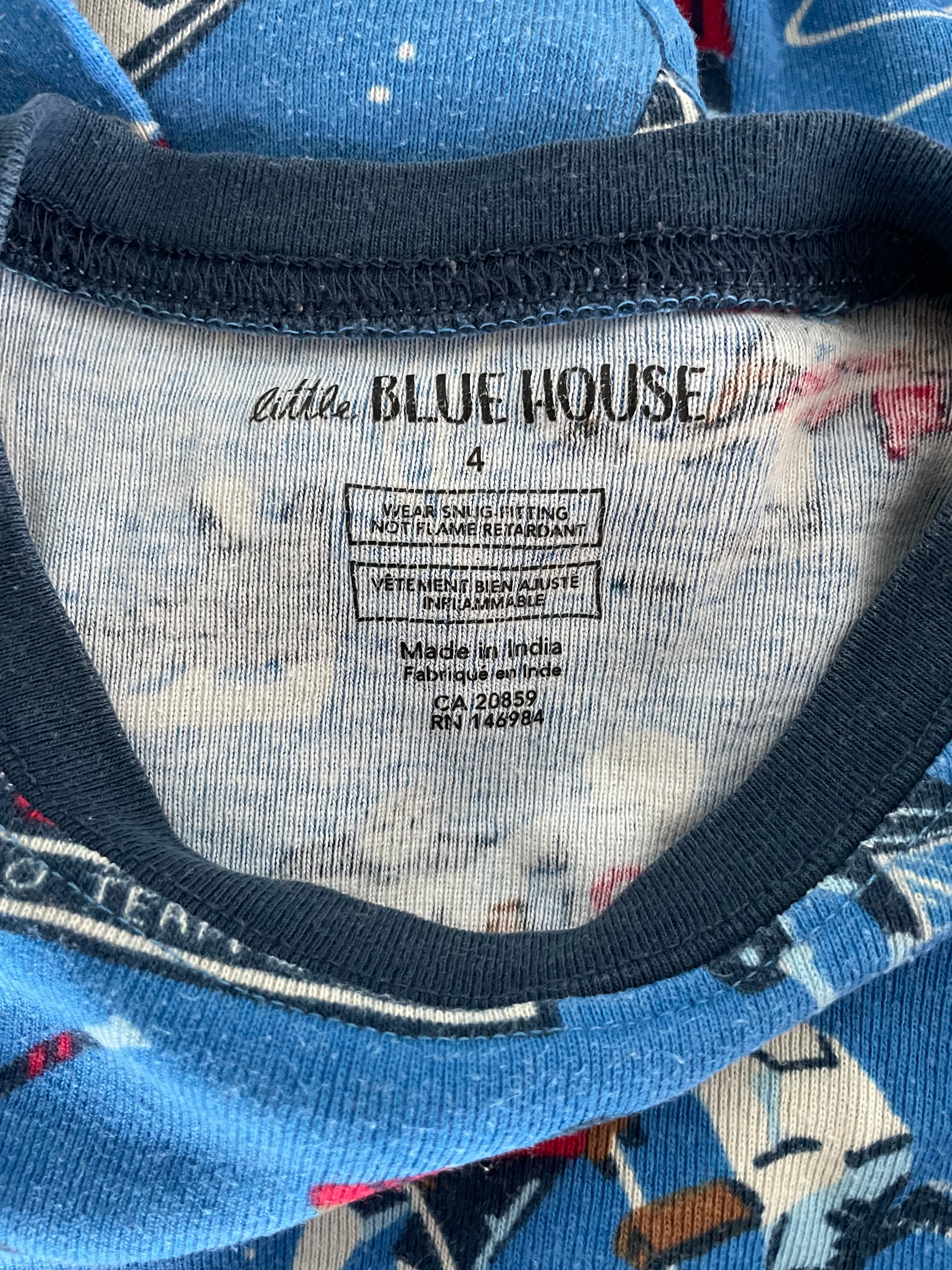 Little Blue House Hockey PJ Set | 4T