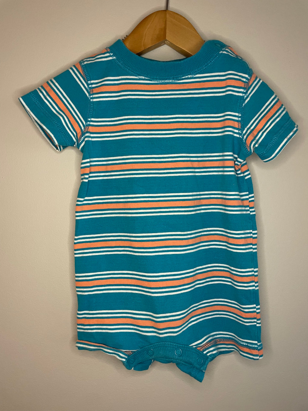 George Striped Romper | 6-12M