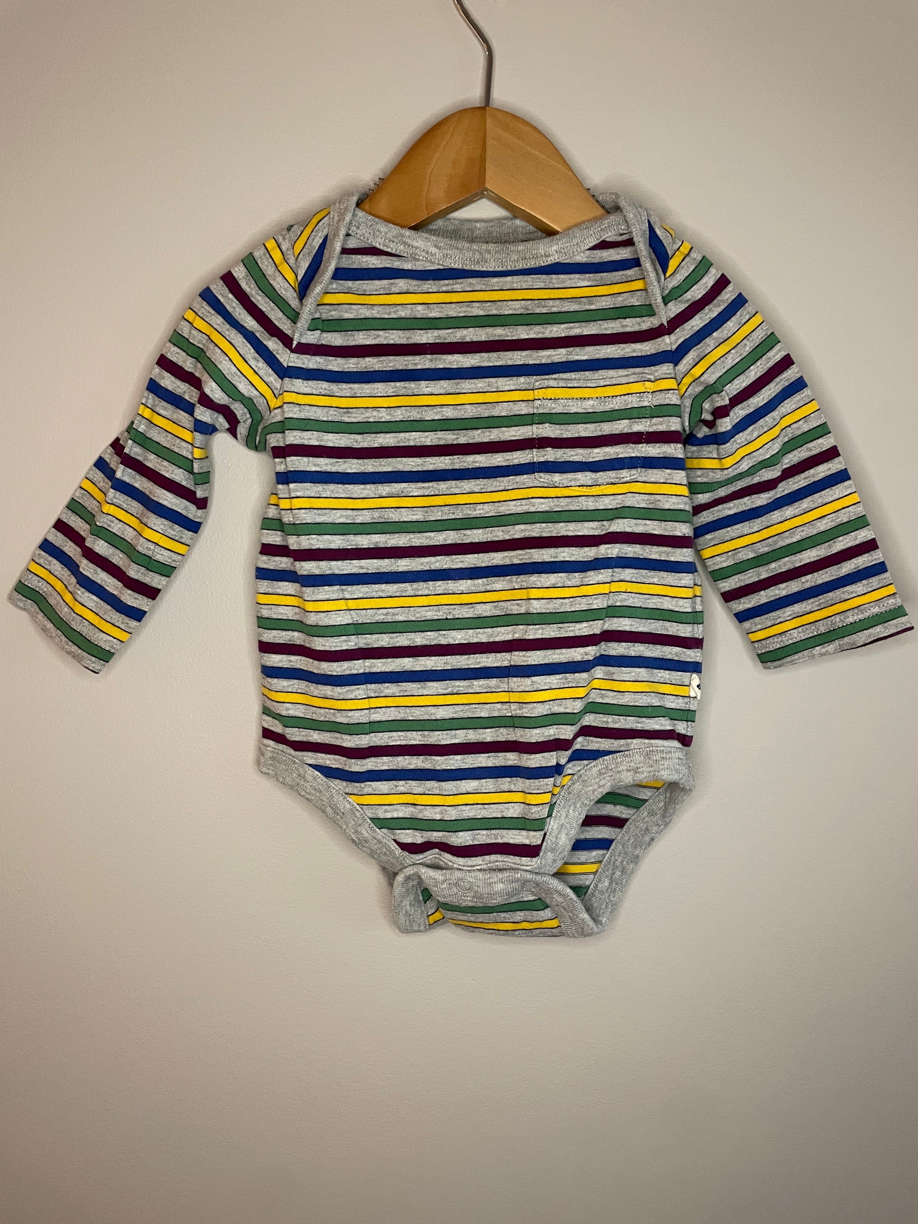 Baby Gap Striped Long Sleeved Bodysuit | 3-6M