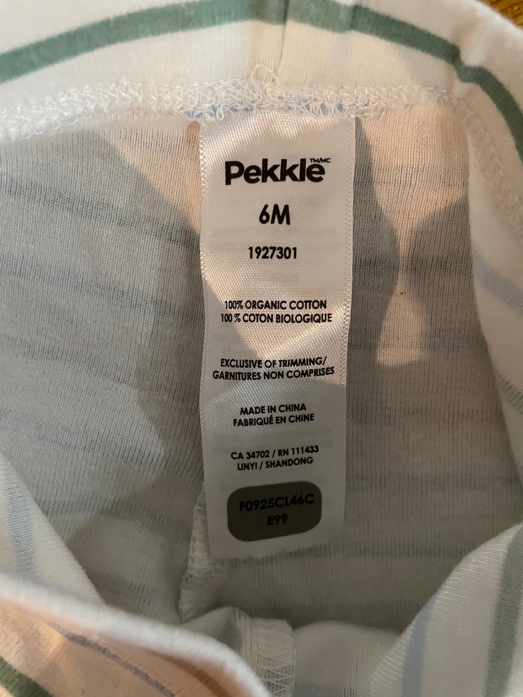 Pekkle Striped Pants | 6M