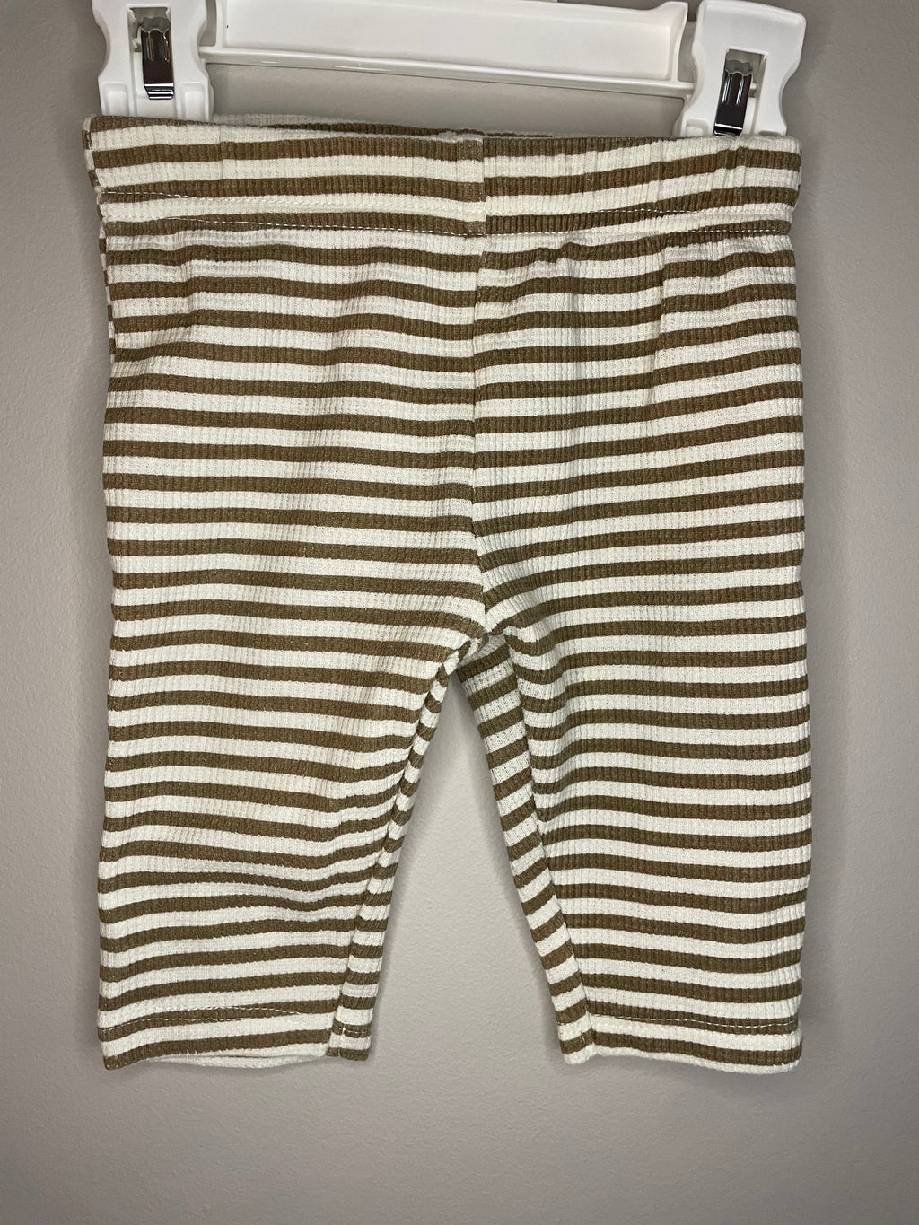 Baby Mode Striped Waffle Pants | 3M