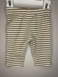 Baby Mode Striped Waffle Pants | 3M