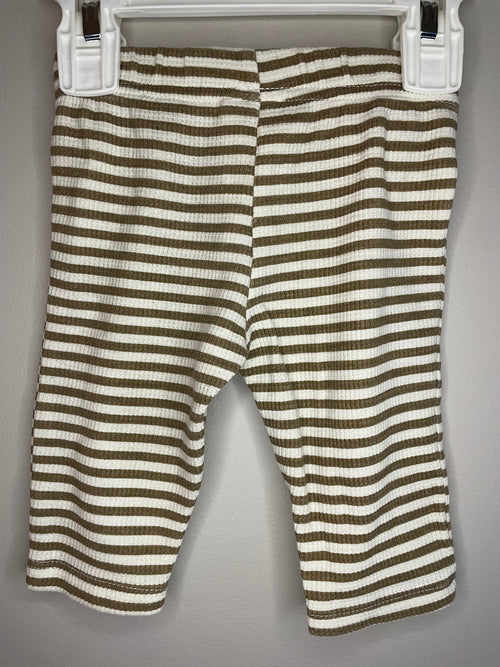 Baby Mode Striped Waffle Pants | 3M